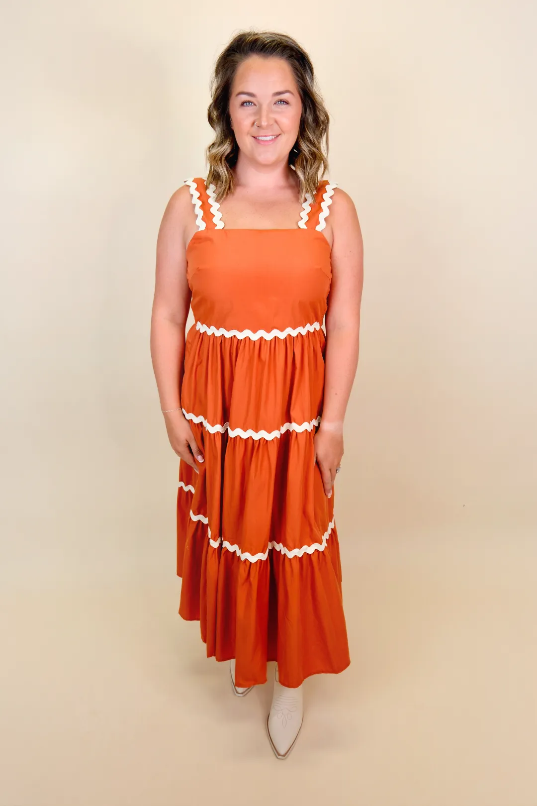 Pumpkin Spice Maxi Dress