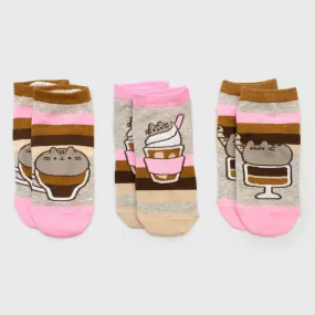 Pusheen - 3 Pack Pusheen Bistro Ankle Socks