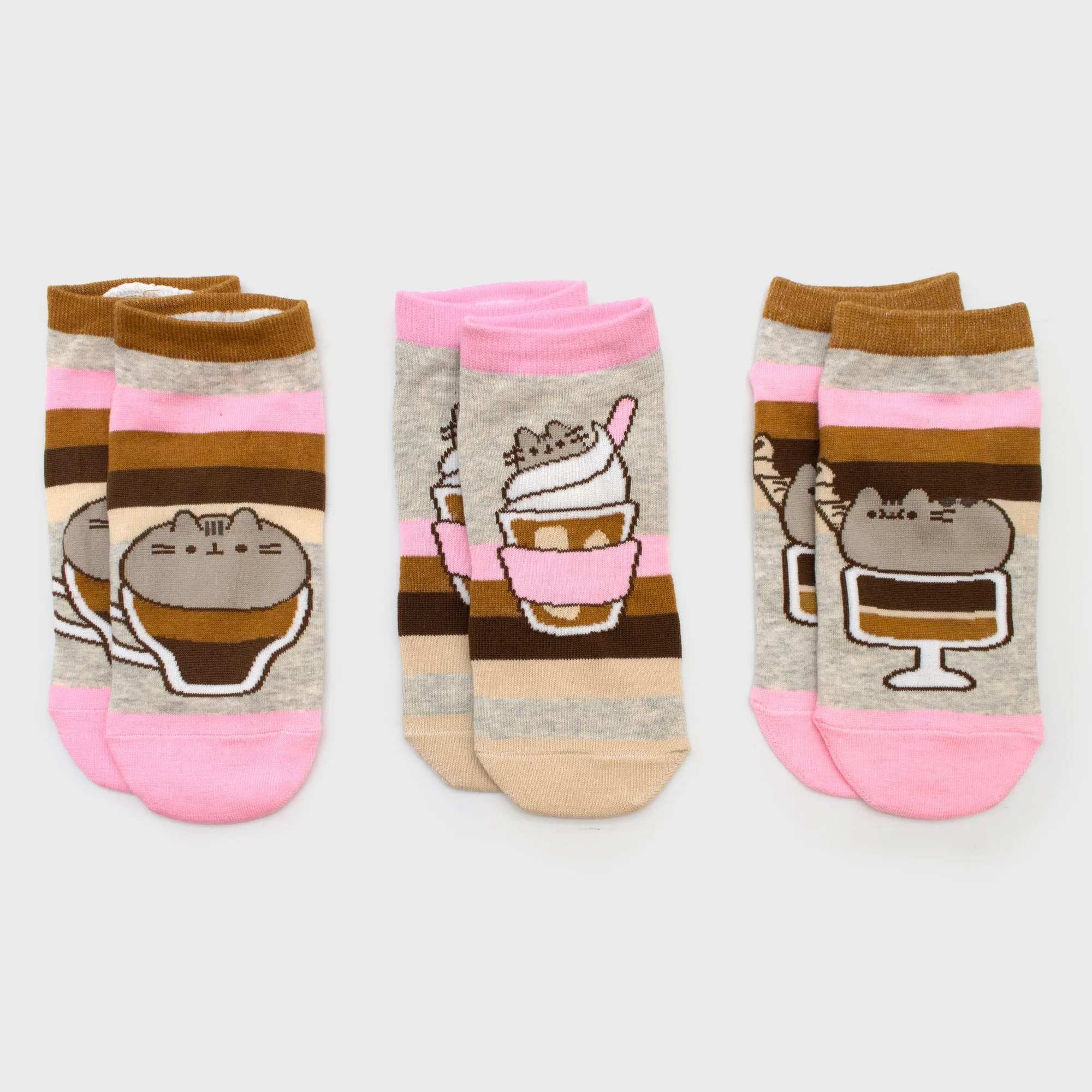 Pusheen - 3 Pack Pusheen Bistro Ankle Socks