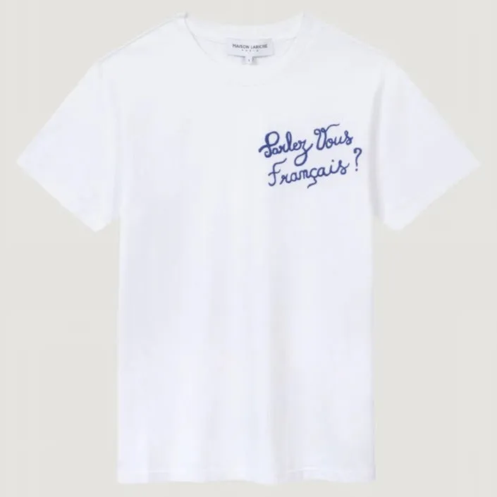 "Parlez-vous Français" Popincourt T-shirt (White)