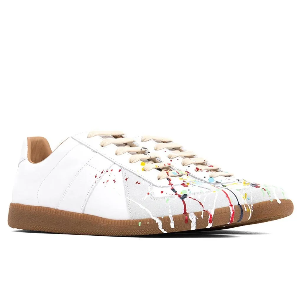 Replica Low Top Suede Paint Drop - White/Multi