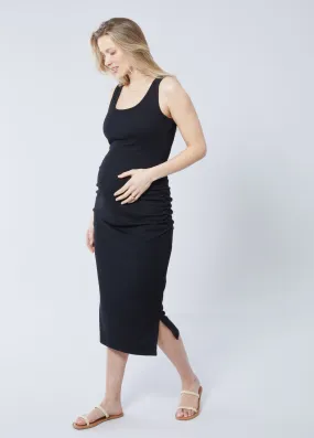 Rib Tank Midi Maternity Dress