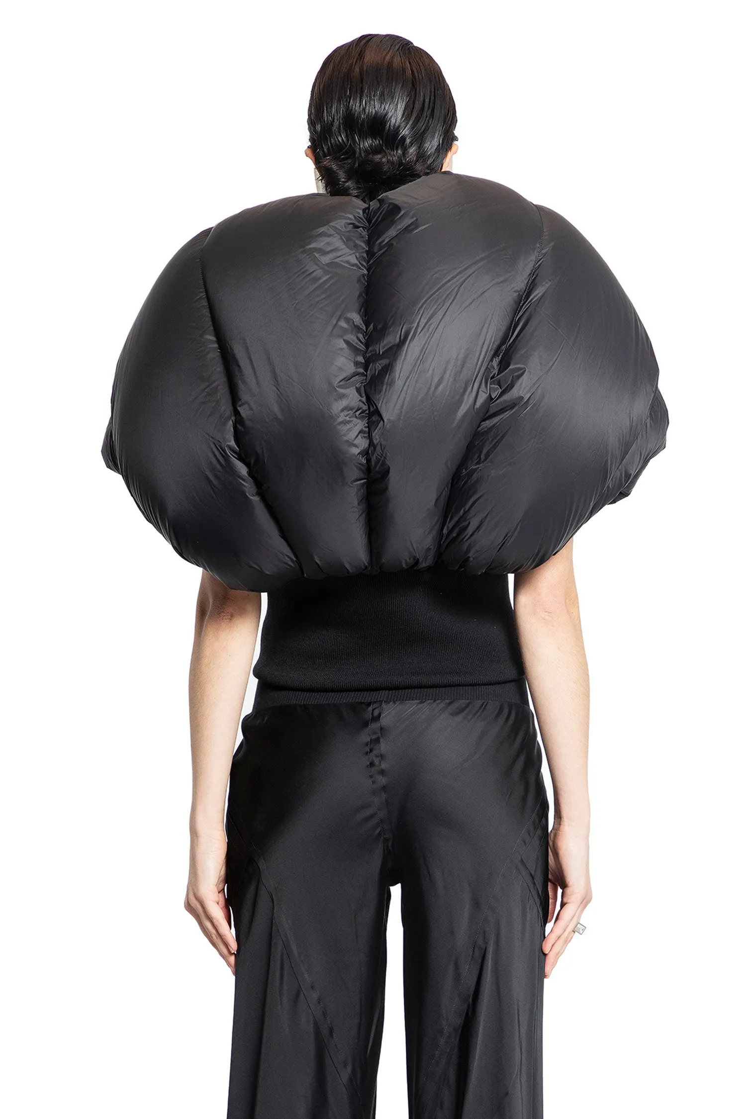 RICK OWENS WOMAN BLACK VESTS