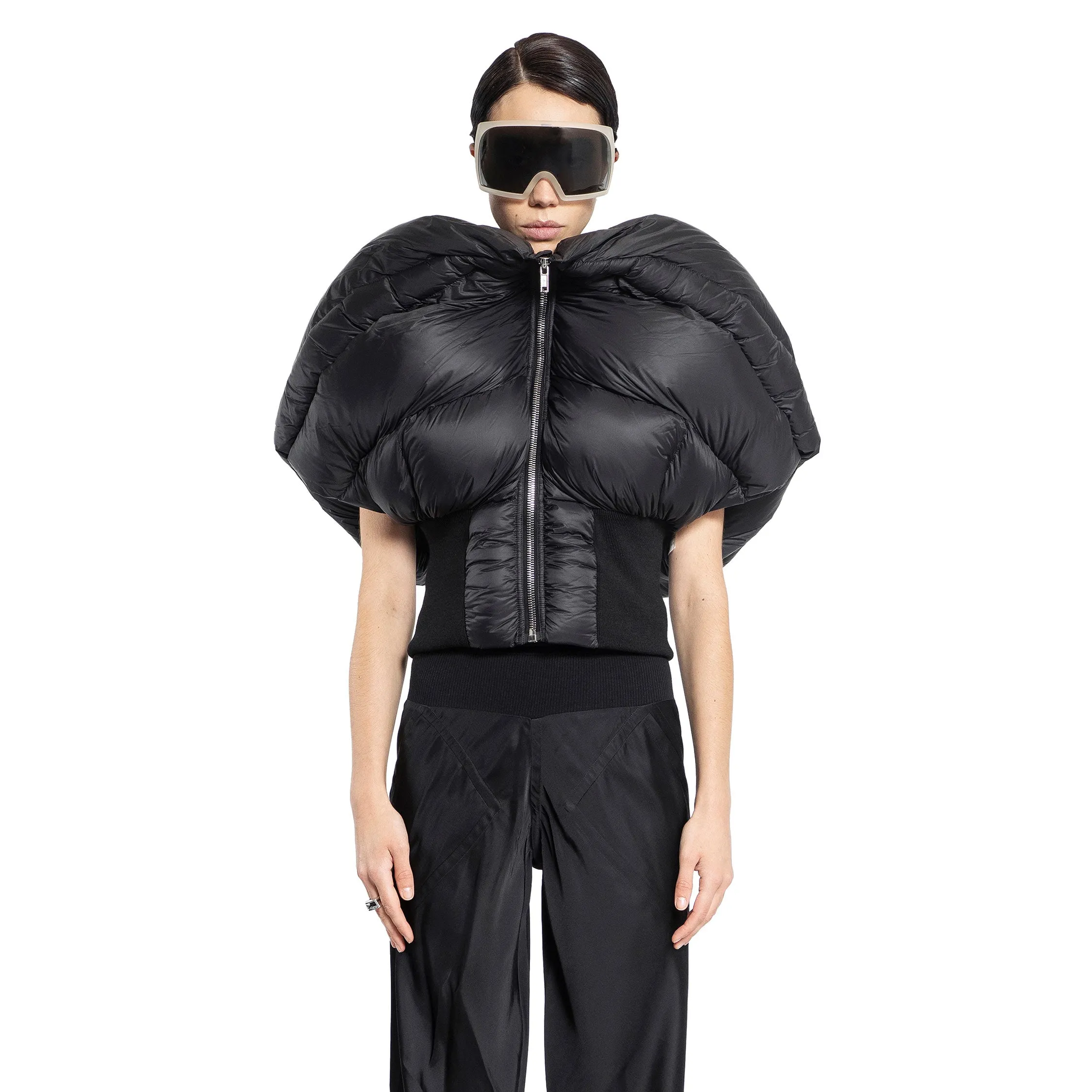 RICK OWENS WOMAN BLACK VESTS