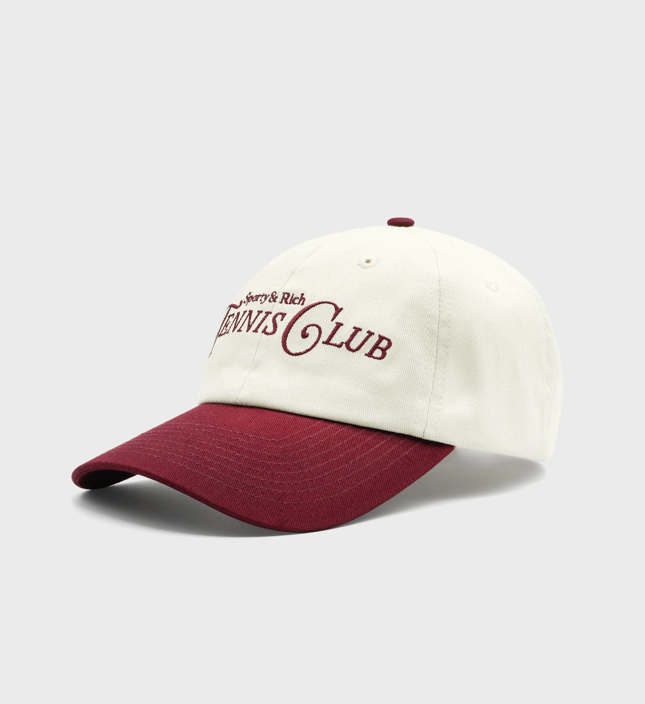 Rizzoli Tennis Hat - Off White/Merlot