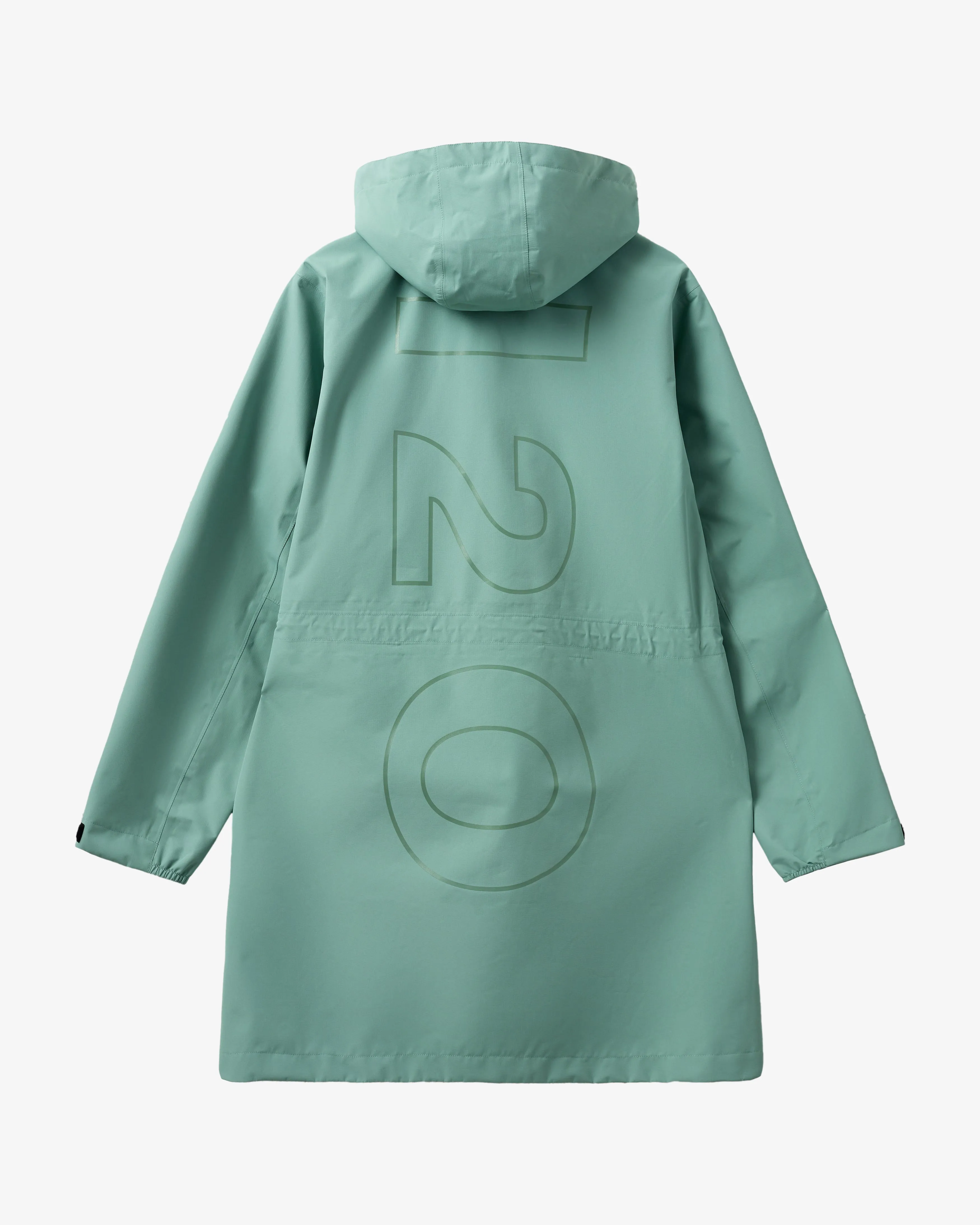 Rømø LW Long Rain Jacket - Sea Grass