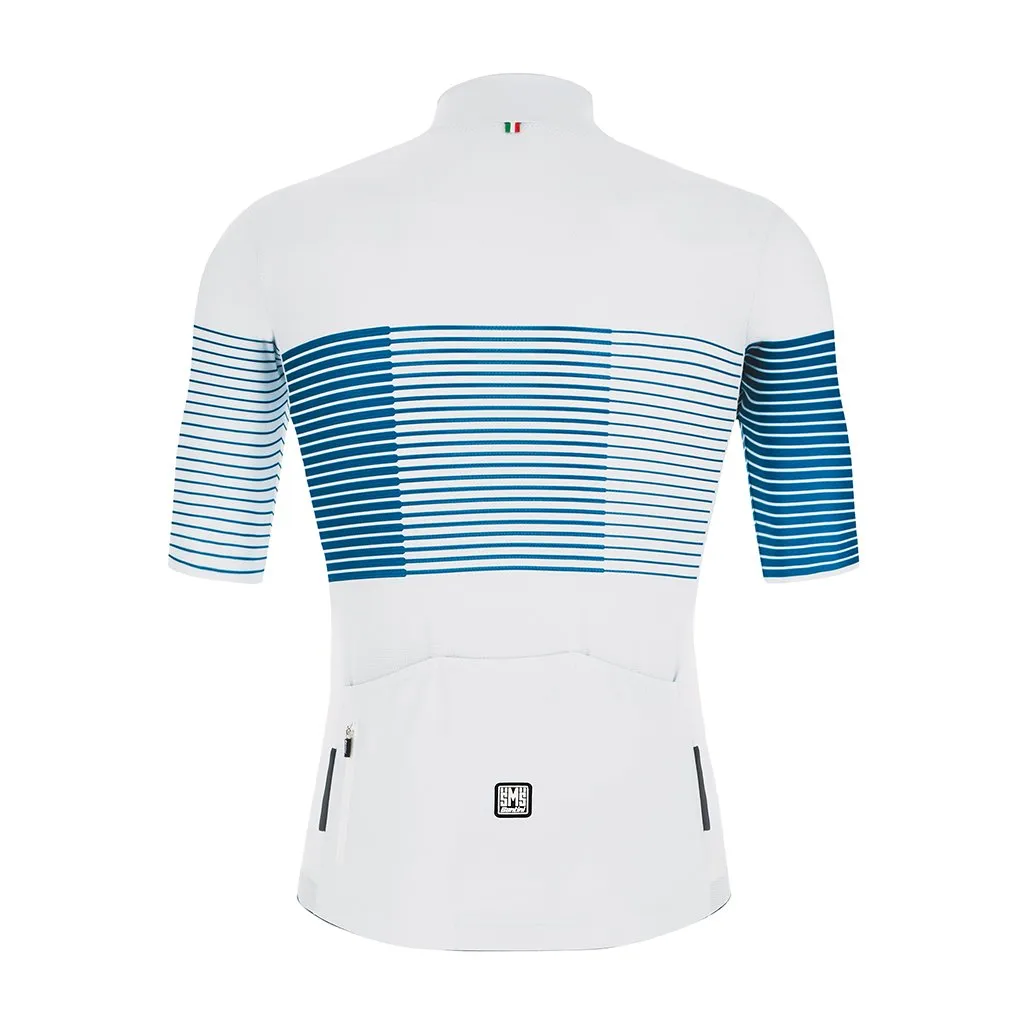 Santini Tono Freccia Jersey - Silver Bullet