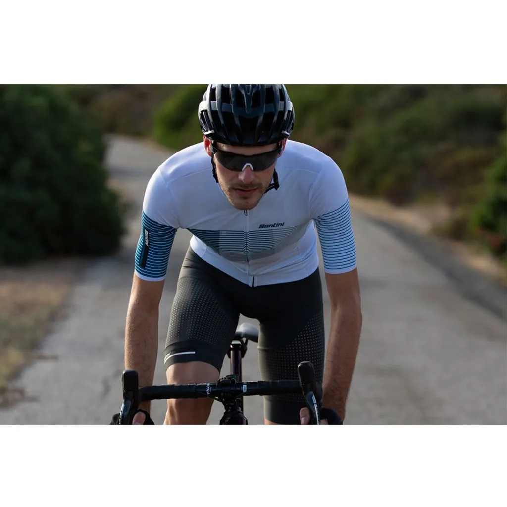 Santini Tono Freccia Jersey - Silver Bullet