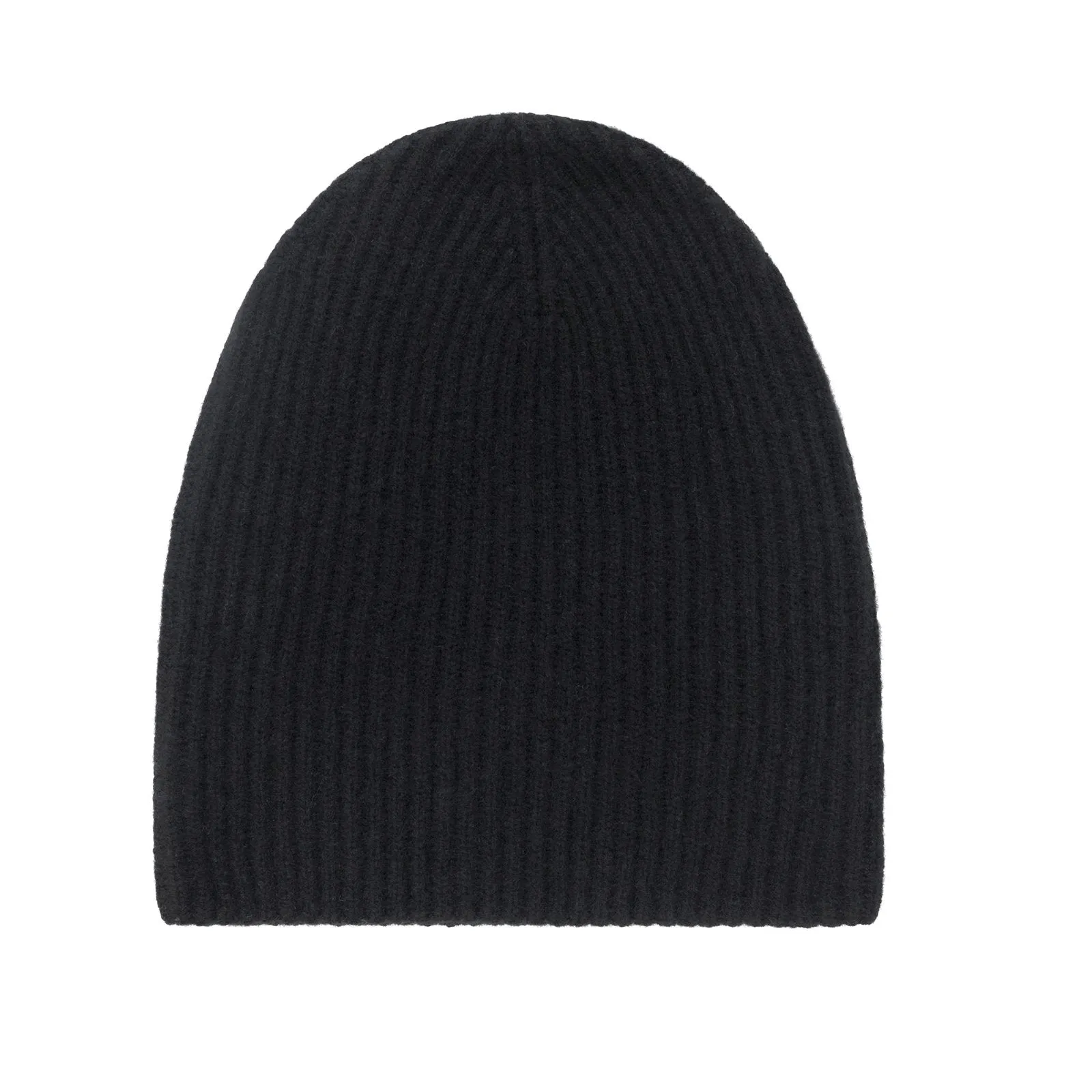 Signature Cashmere Ribbed Beanie