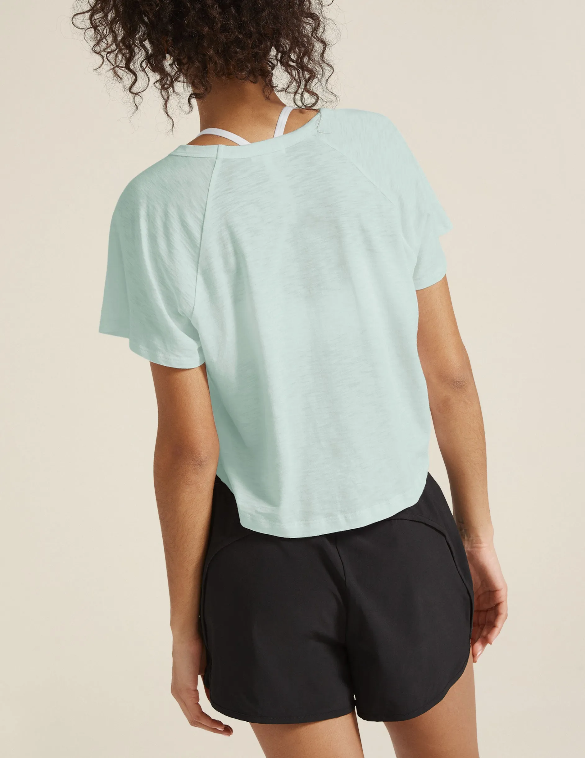 Signature High Low Cropped Tee