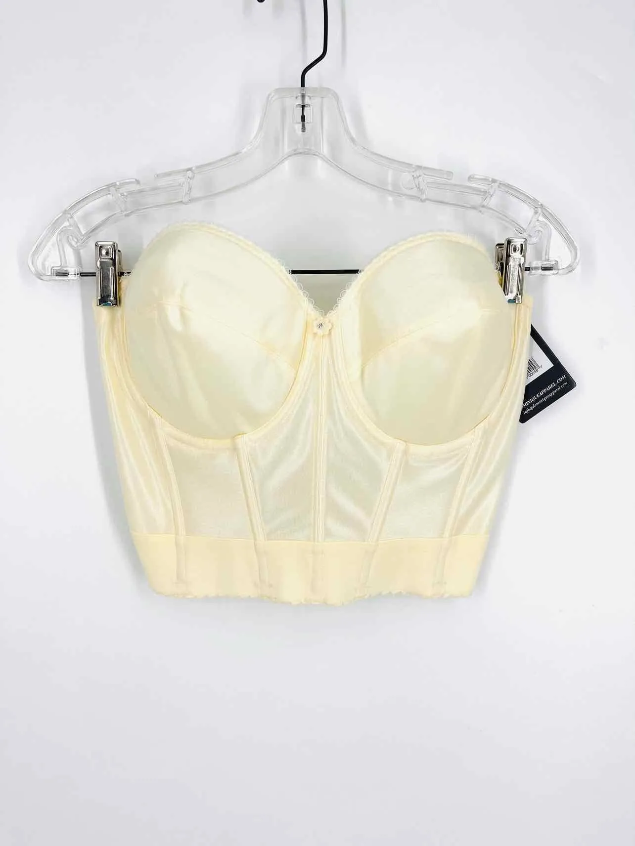 Size 36D=L Ivory Solid NEW Lingerie Corset