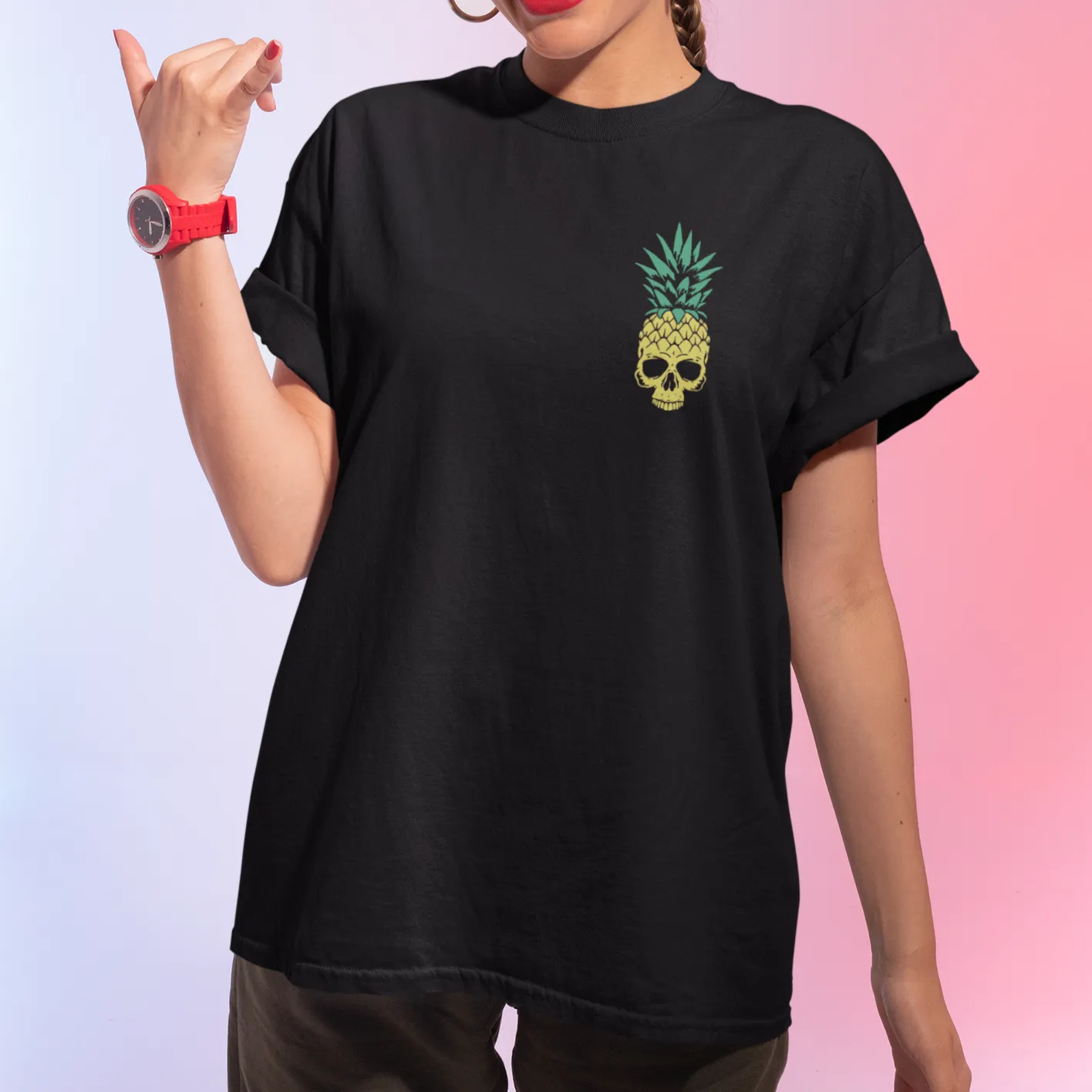 Skull Pineapple Unisex Tee