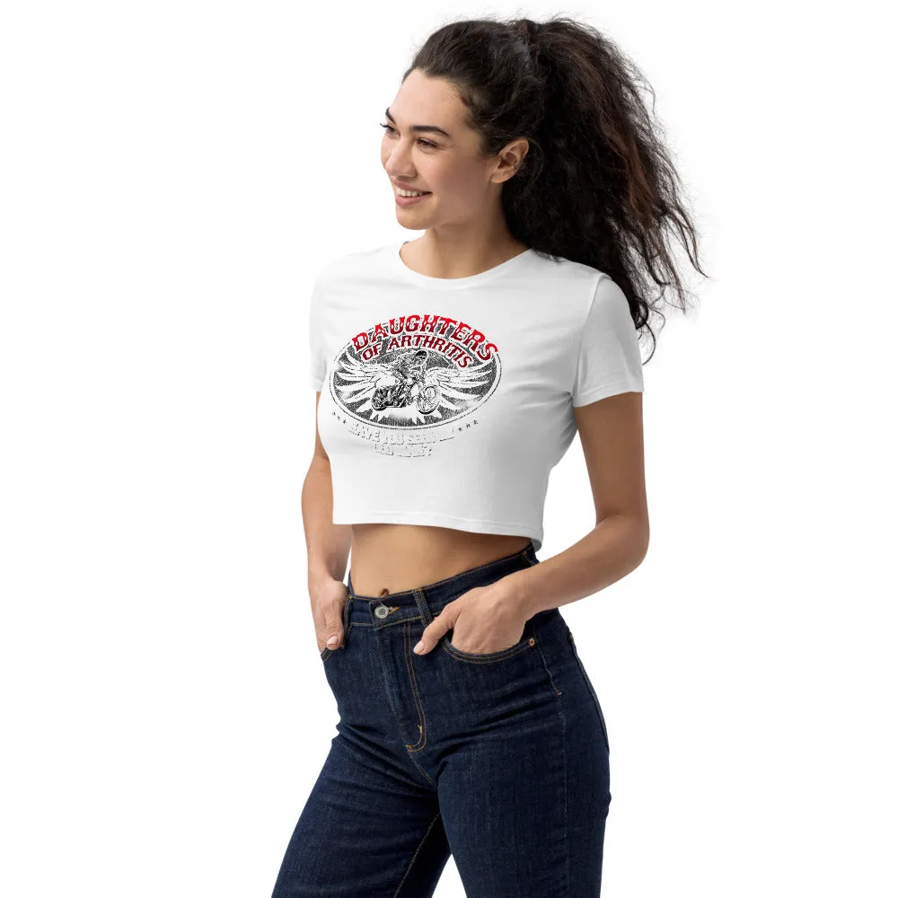 Sons of Arthritis "Have You Seen My Old Man" Women's Organic Crop Top