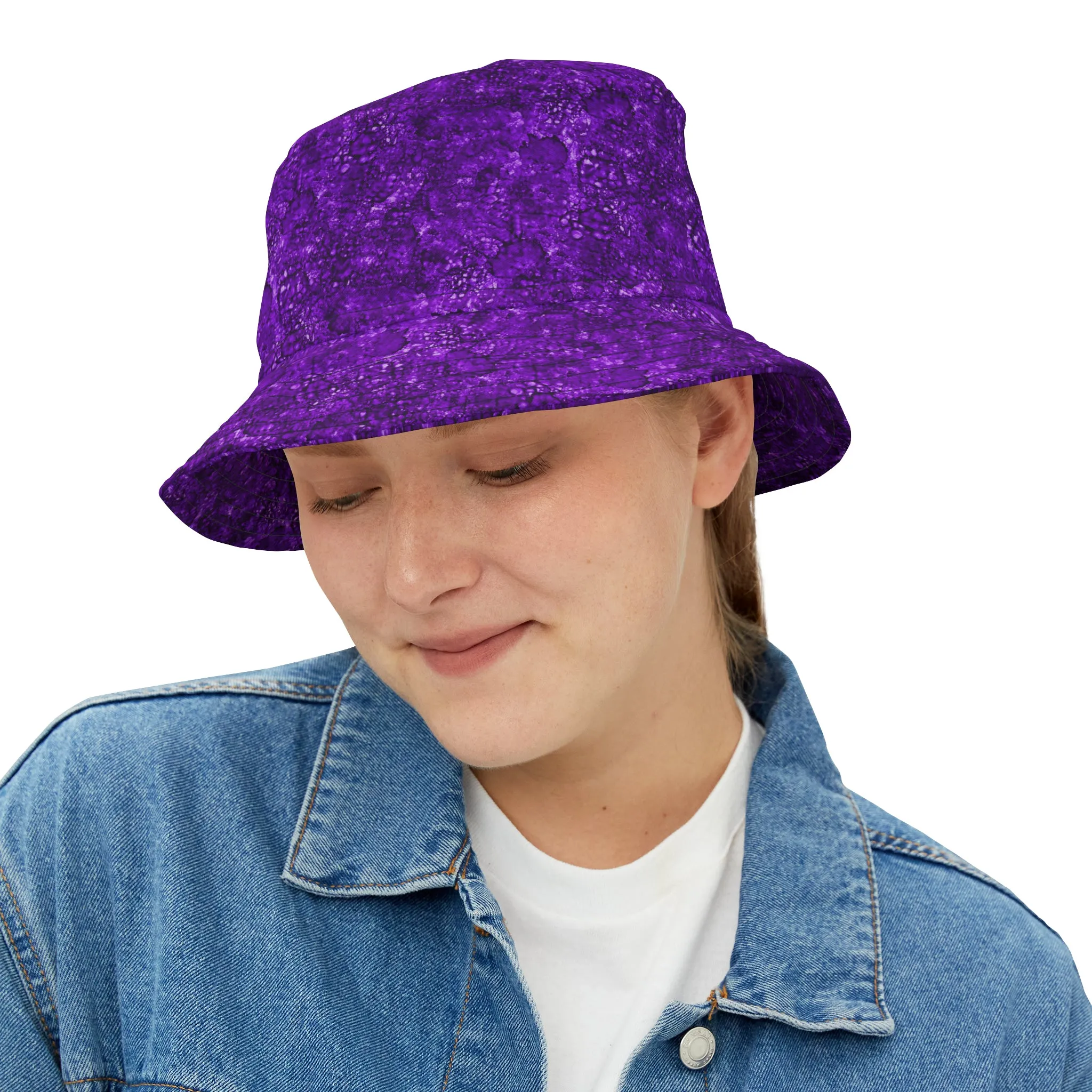 Sun Hat - Purple Sapphire Pattern