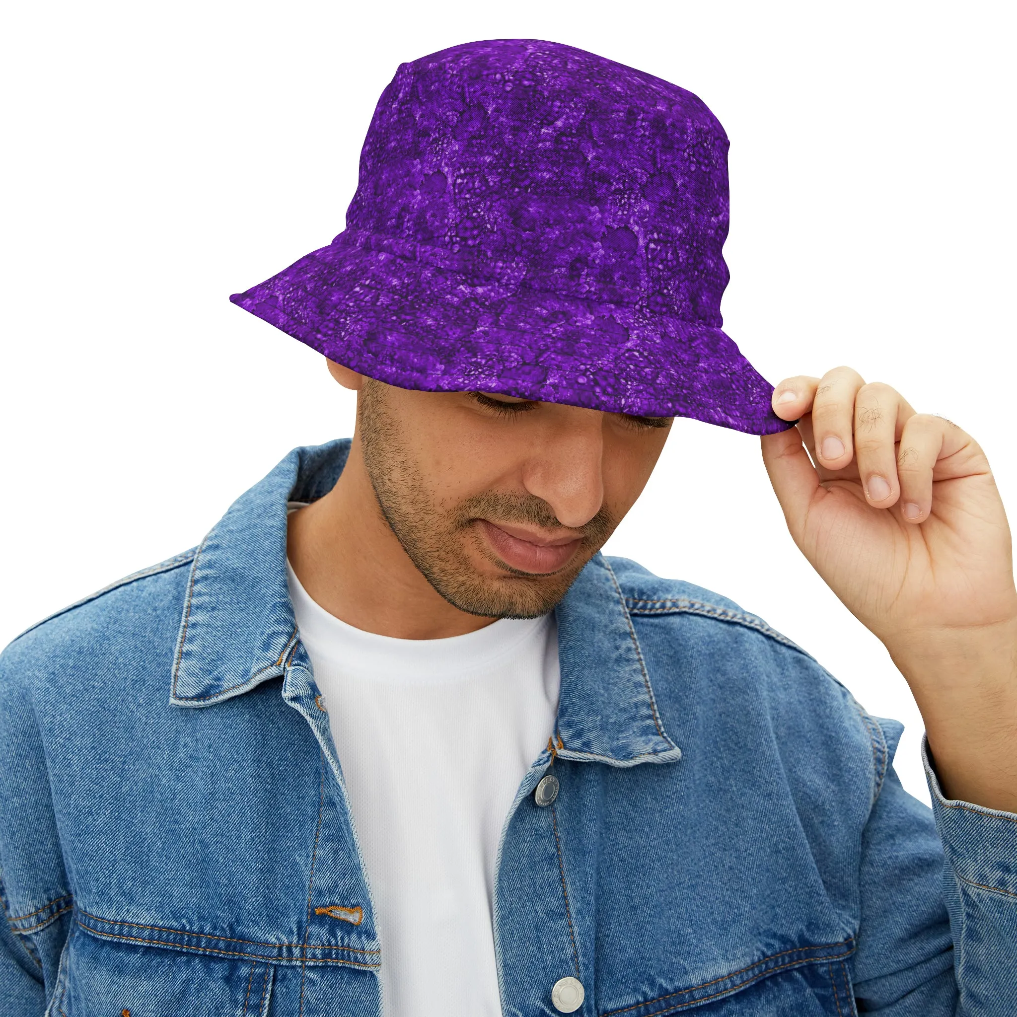 Sun Hat - Purple Sapphire Pattern