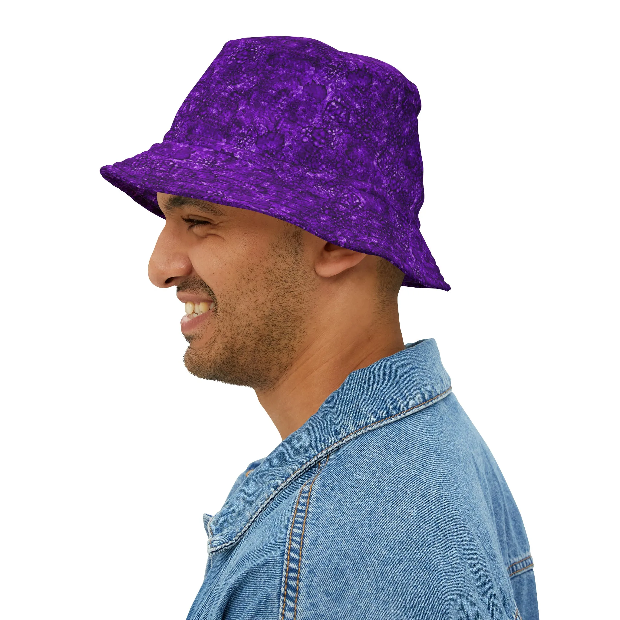 Sun Hat - Purple Sapphire Pattern