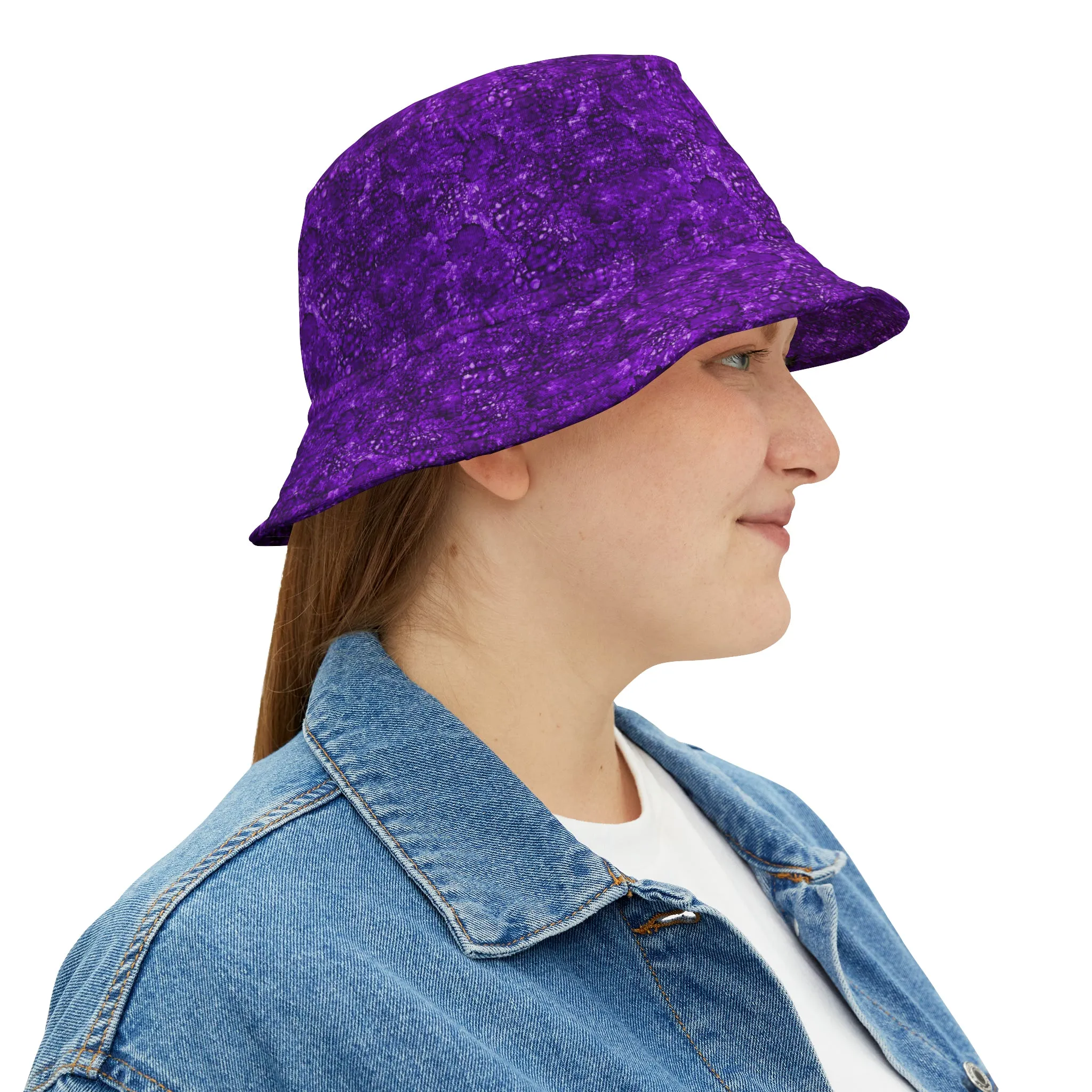 Sun Hat - Purple Sapphire Pattern