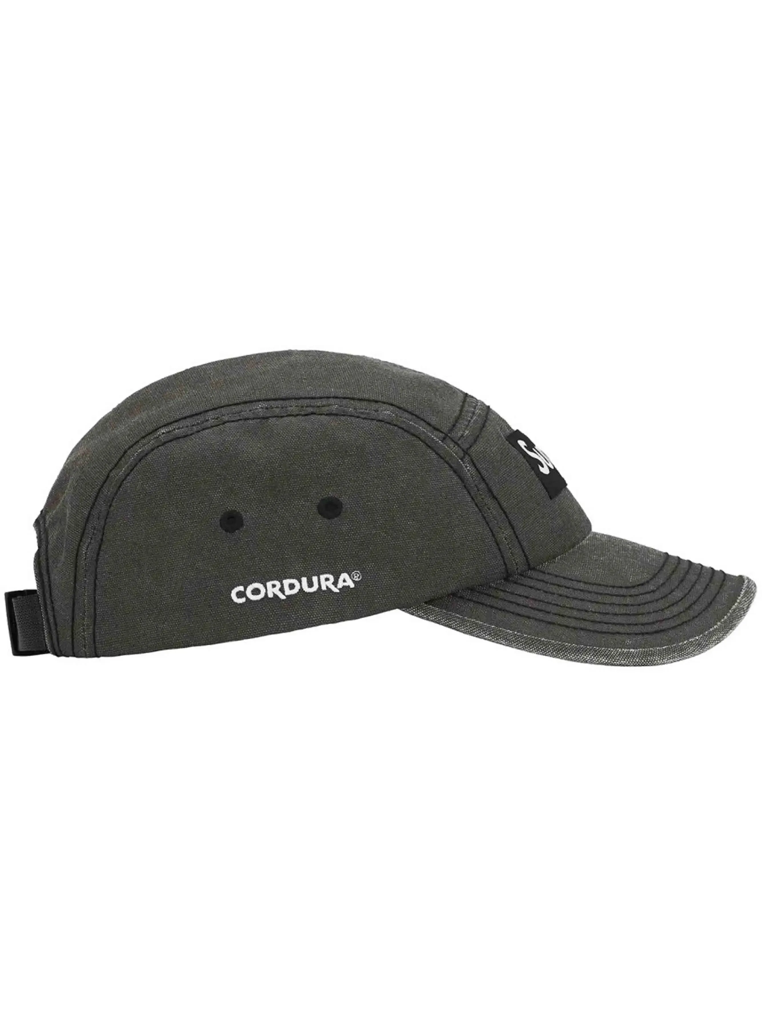 Supreme Washed Cordura Camp Cap Black (FW22)