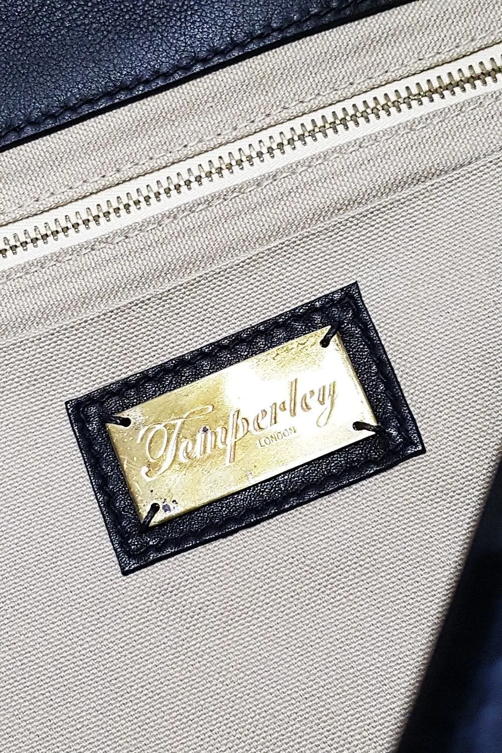 TEMPERLEY London Large Canvas Laptop Bag