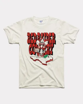 Texas is Red Raider Country Vintage White T-Shirt