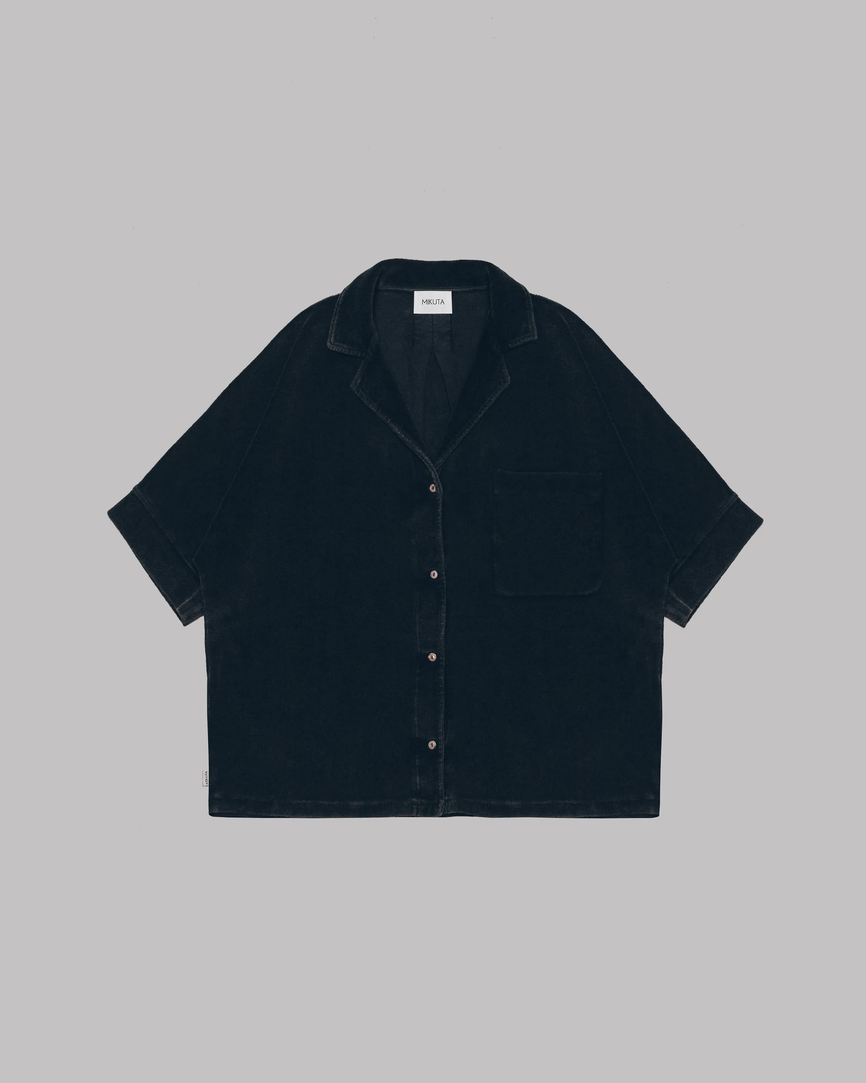 The Dark Towelling Co-Ord Shirt