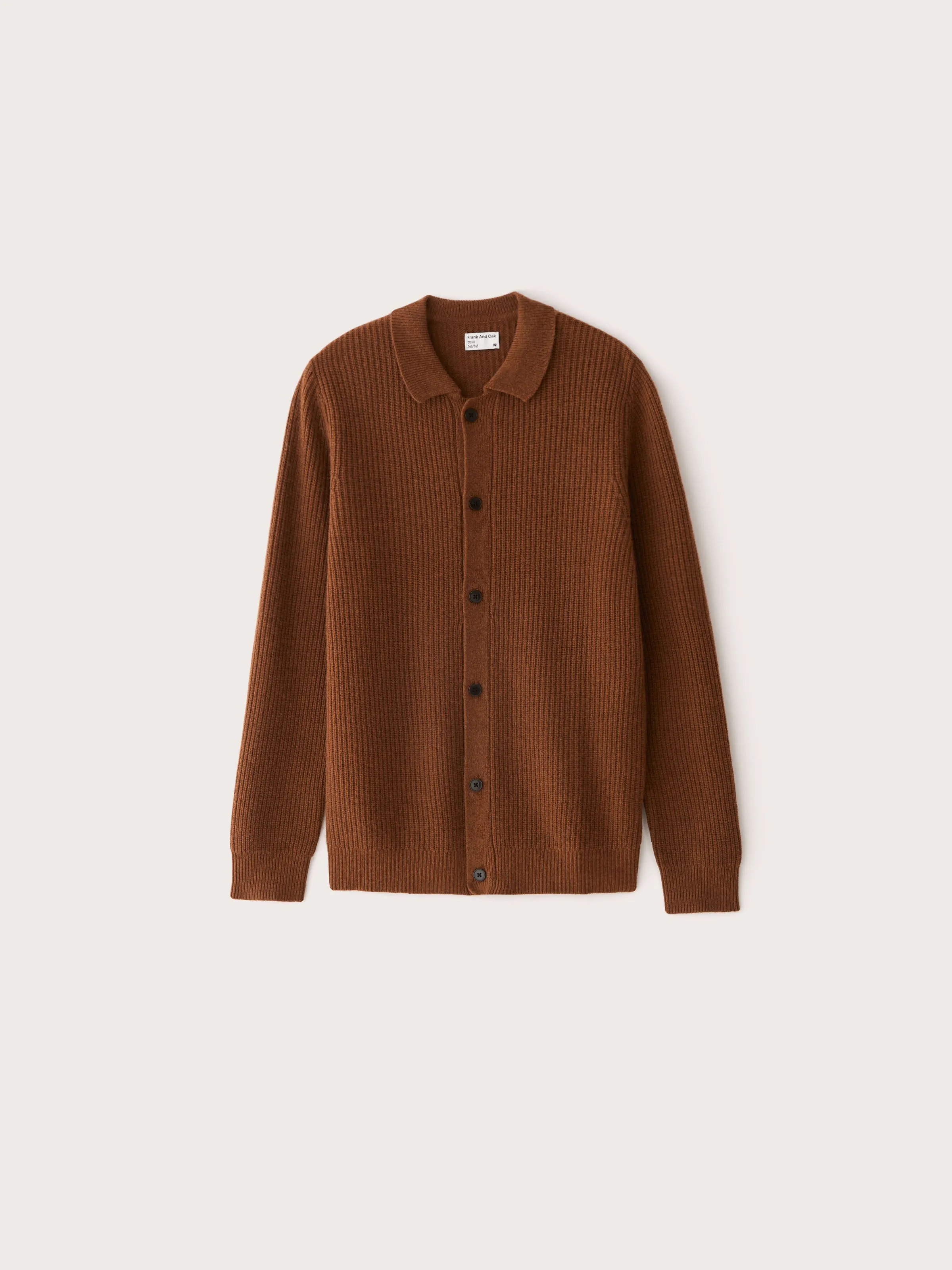 The Lambswool Overshirt in Cinnamon