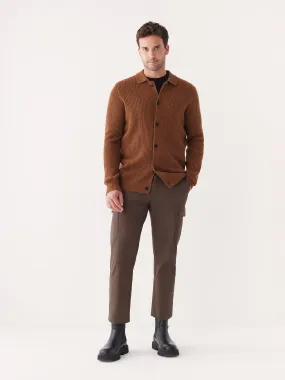 The Lambswool Overshirt in Cinnamon