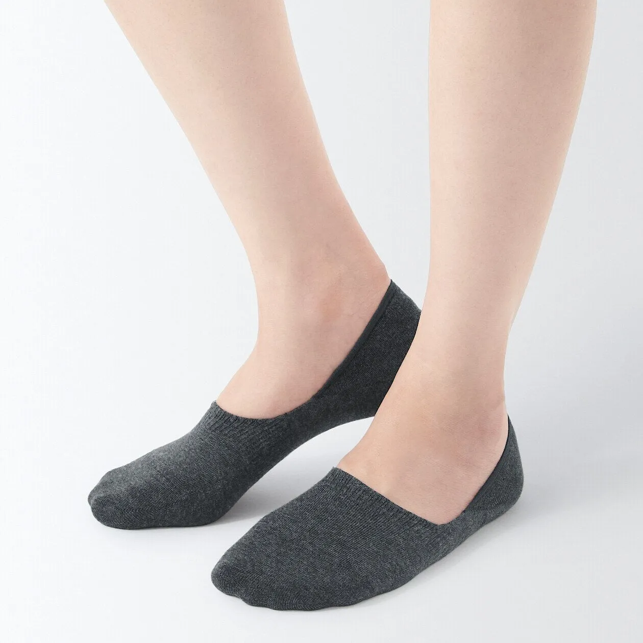 Thin No-Show Socks with Heel Grip