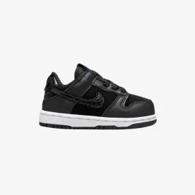 toddler nike dunk low se (black/game royal)