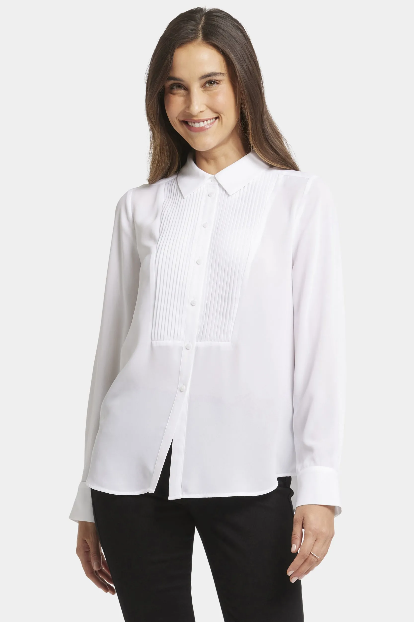 Tuxedo Blouse White | Optic White