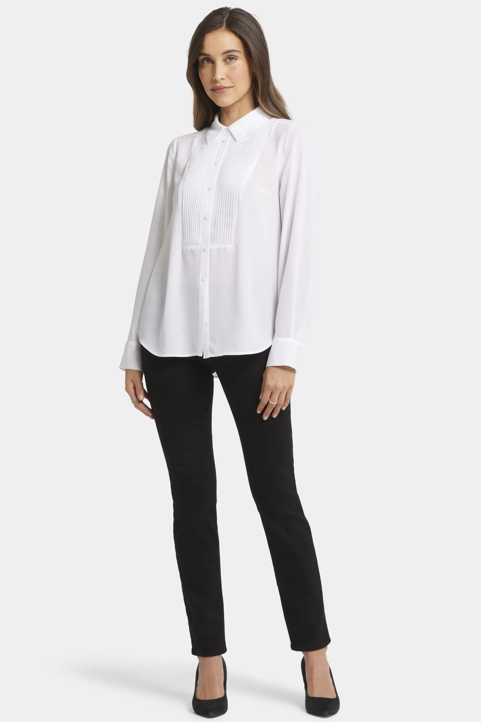 Tuxedo Blouse White | Optic White