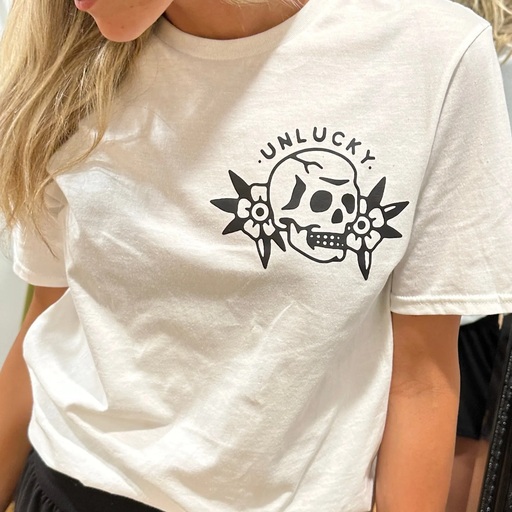 Unlucky Tee - White