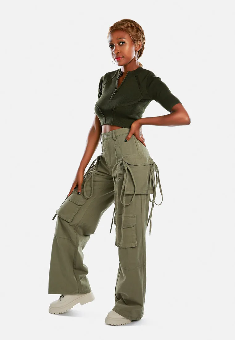 Utility Drawstring Pocket Pants By Ruw