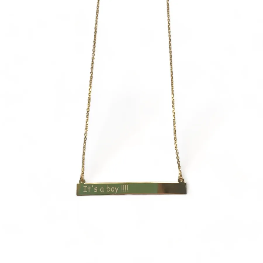 Vernus | I'ts a Boy Necklace | Gold Plated 925 Silver