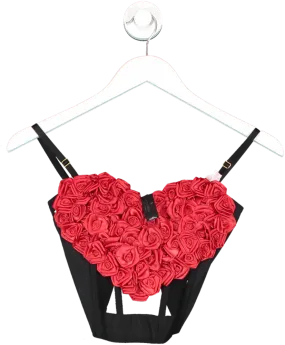 Victorias Secret Black Archive Heart Corset UK XS