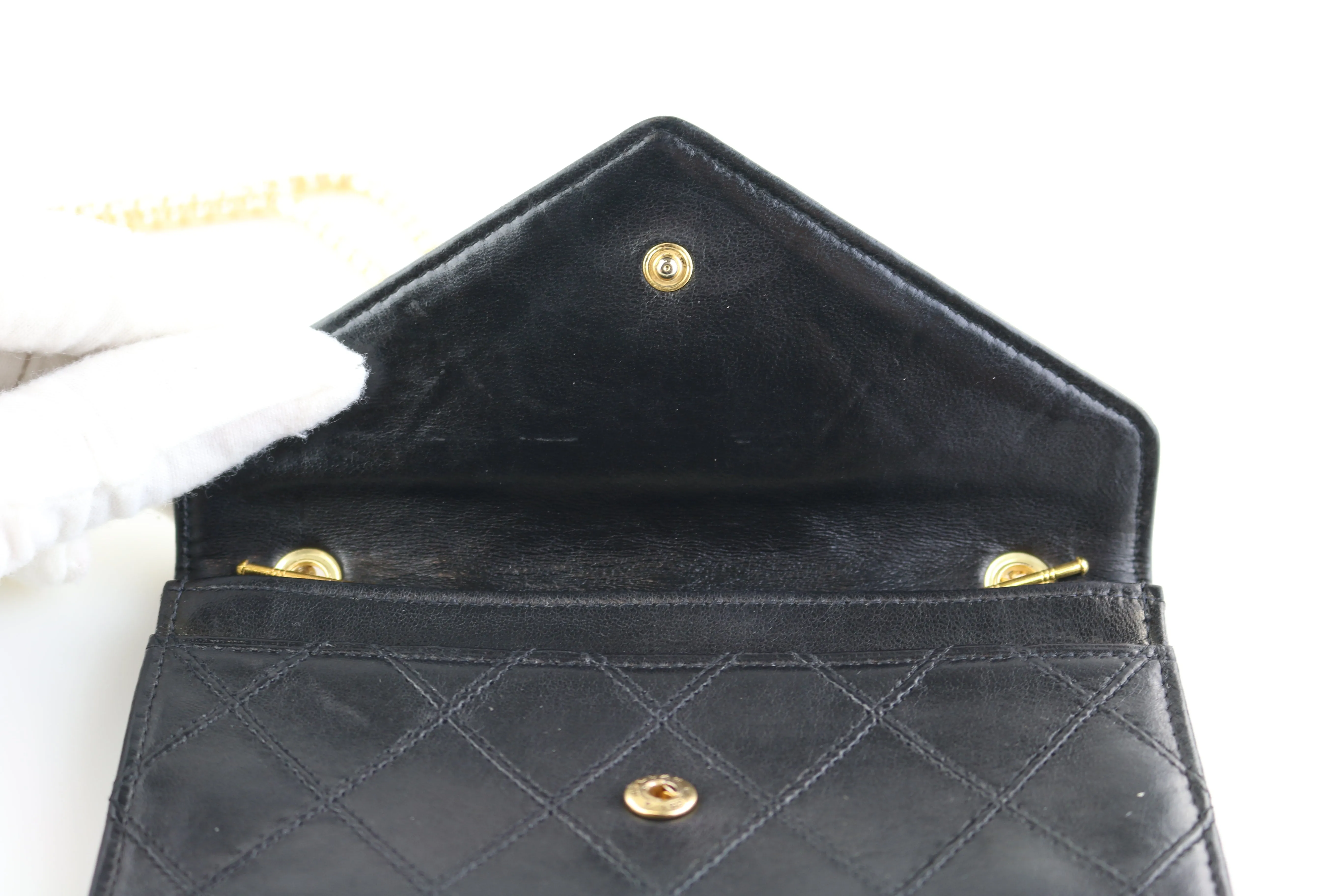 Vintage Black Lambskin WOC