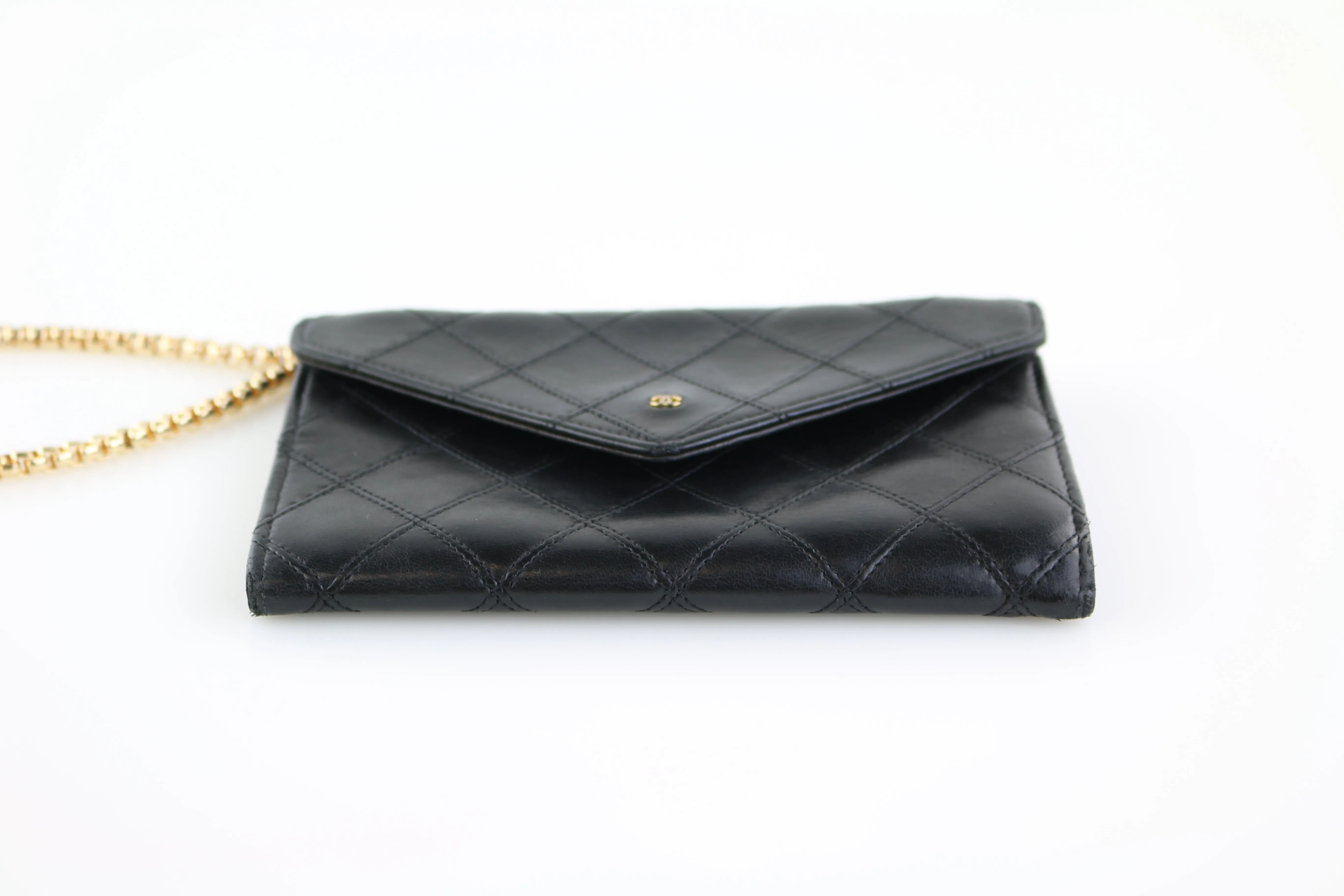 Vintage Black Lambskin WOC