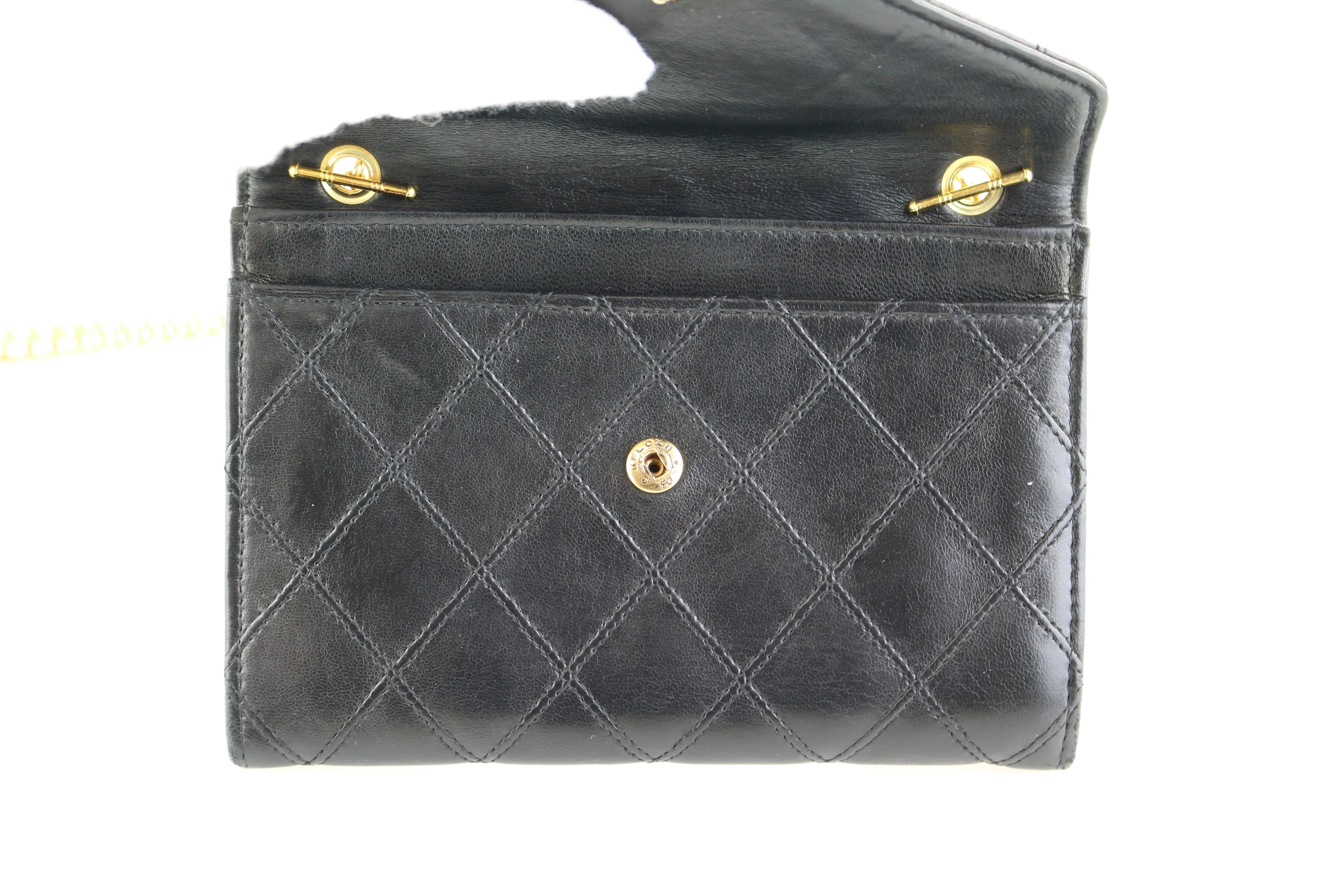 Vintage Black Lambskin WOC