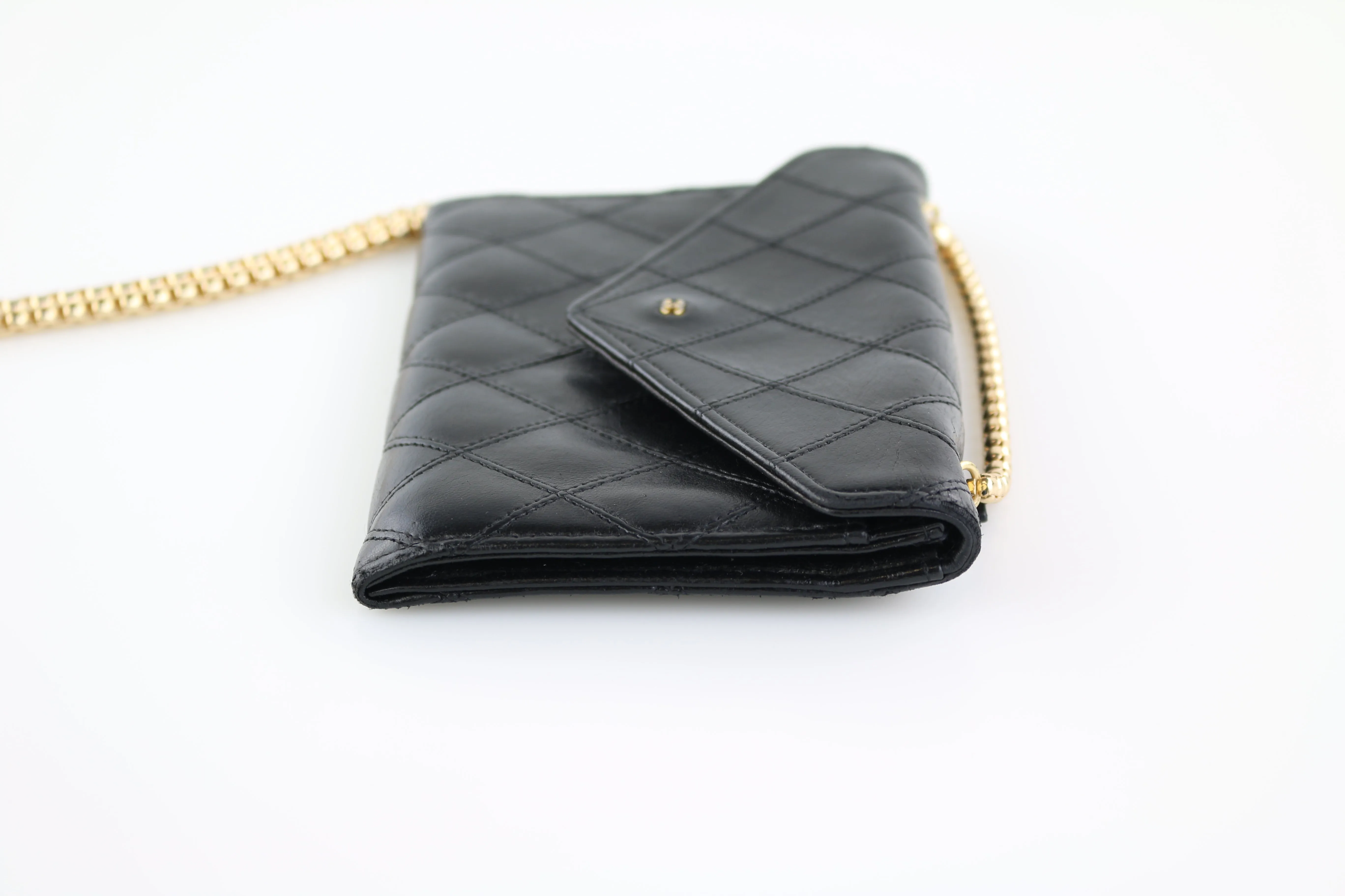 Vintage Black Lambskin WOC