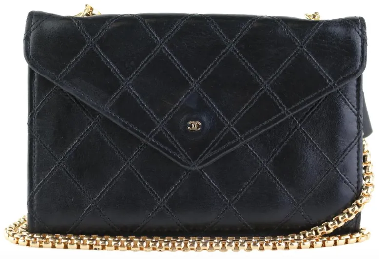 Vintage Black Lambskin WOC