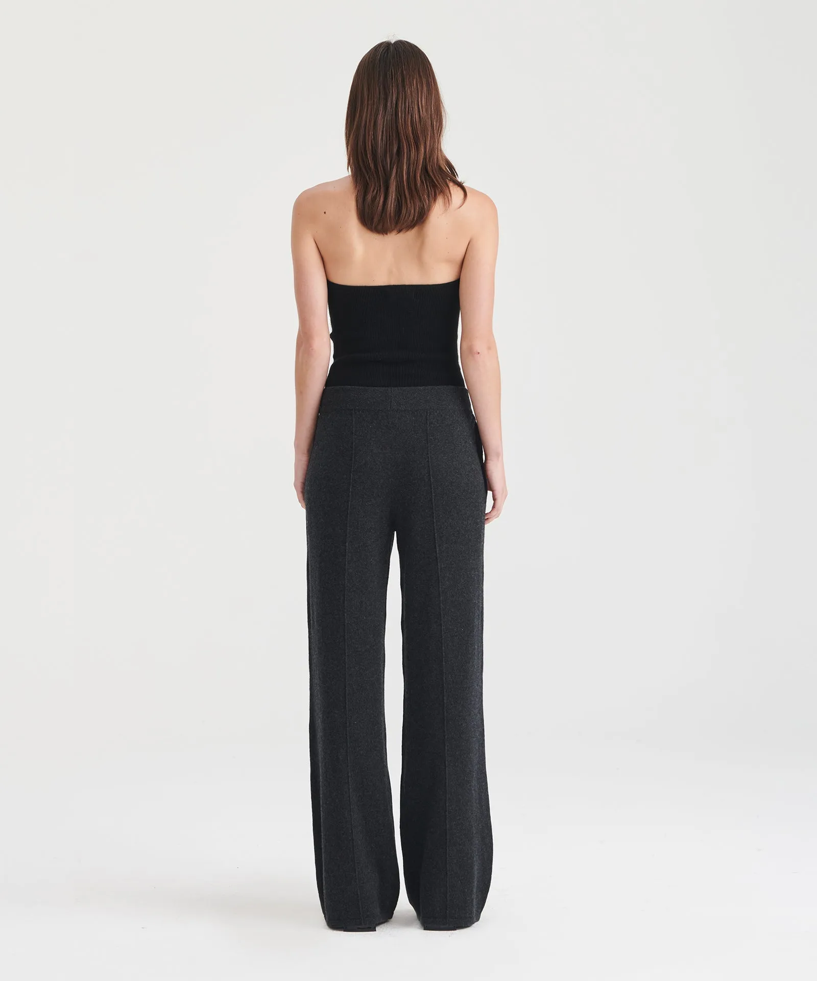 Washable Cashmere Wide Leg Pant