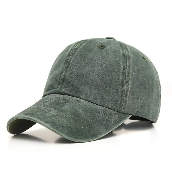 Washed Distressed Soft Top Baseball Cap 18178442C