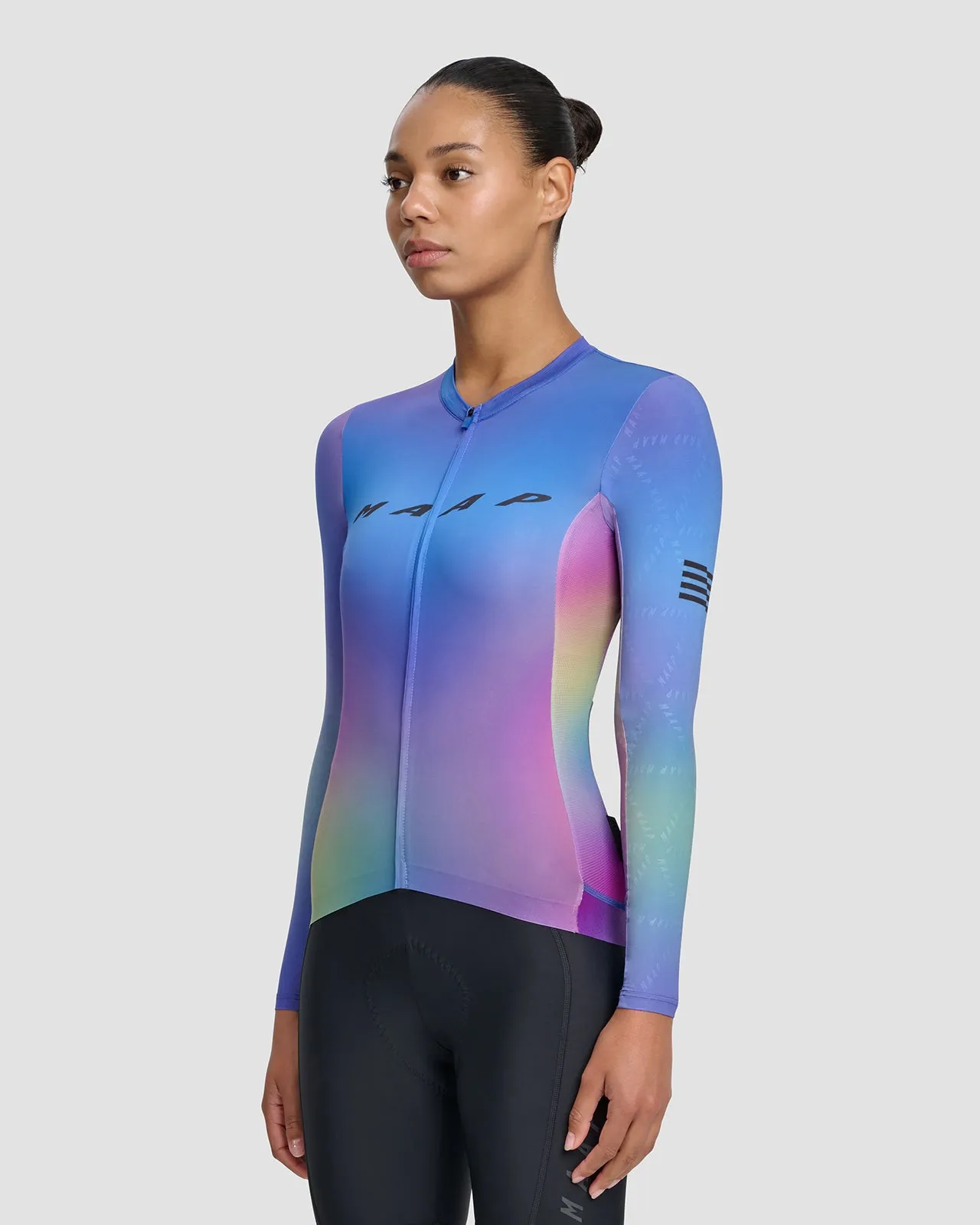 Women's Blurred Out Pro Hex LS Jersey 2.0