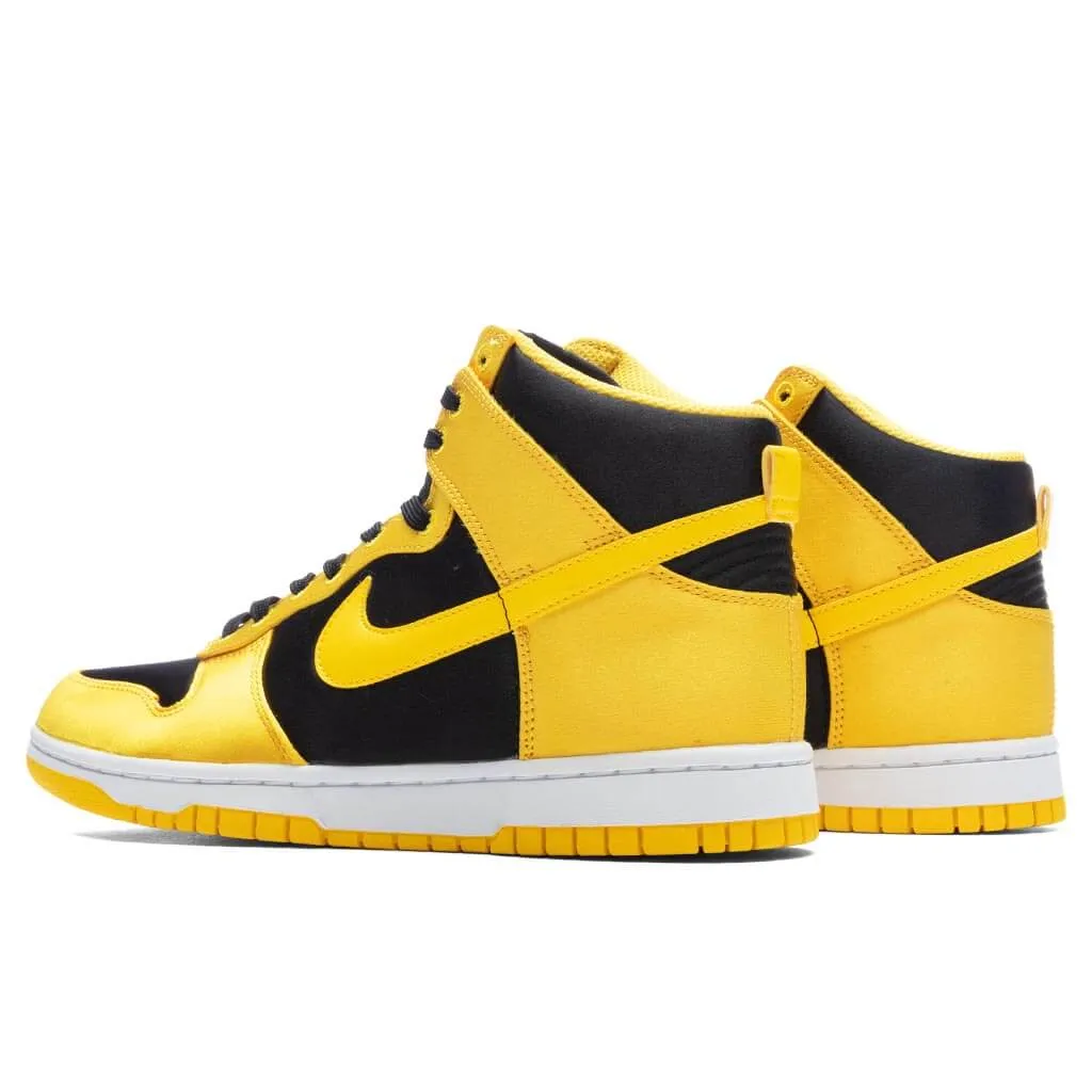 Women's Dunk High 'Golden Rod Satin' - Black/Varsity Maize/White