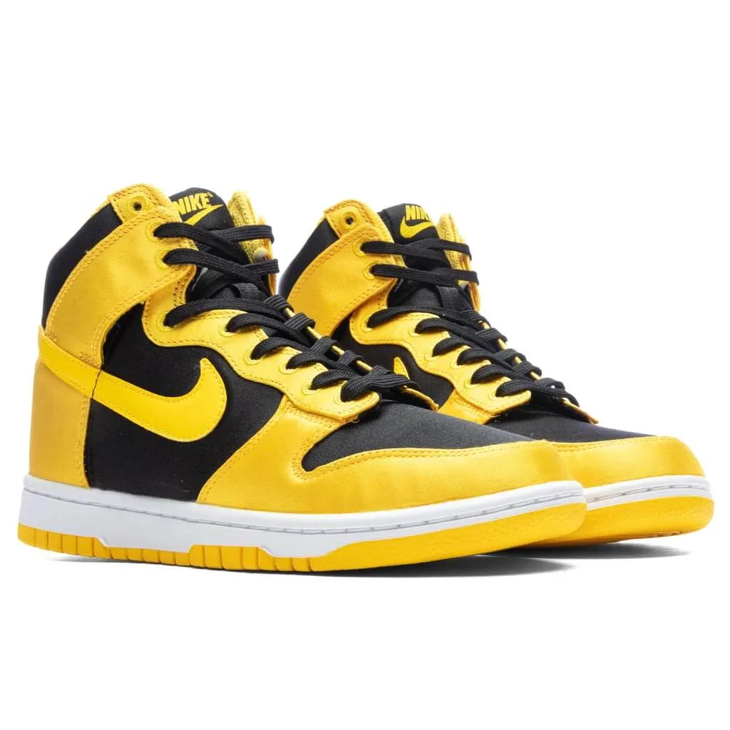 Women's Dunk High 'Golden Rod Satin' - Black/Varsity Maize/White