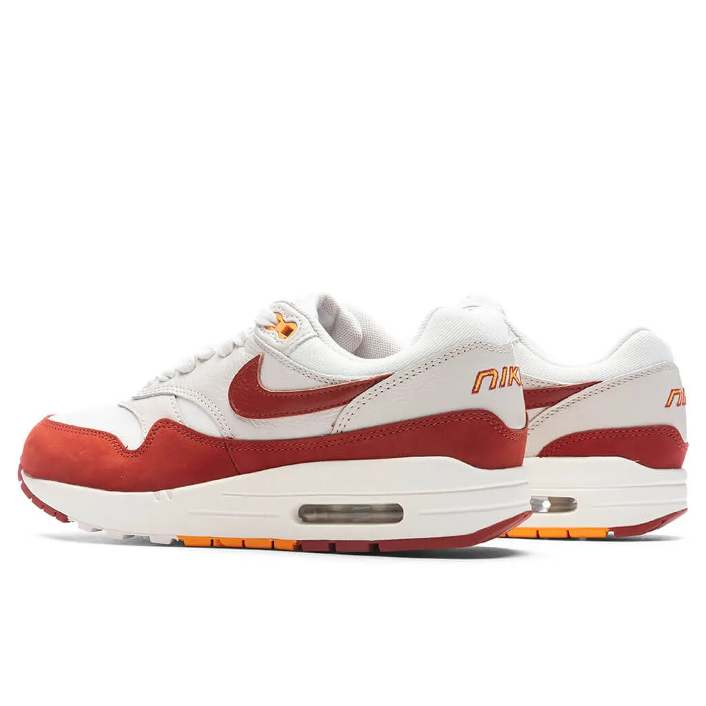 Women's Nike Air Max 1 LX - Sail/Rugged Orange/Light Orewood Brown