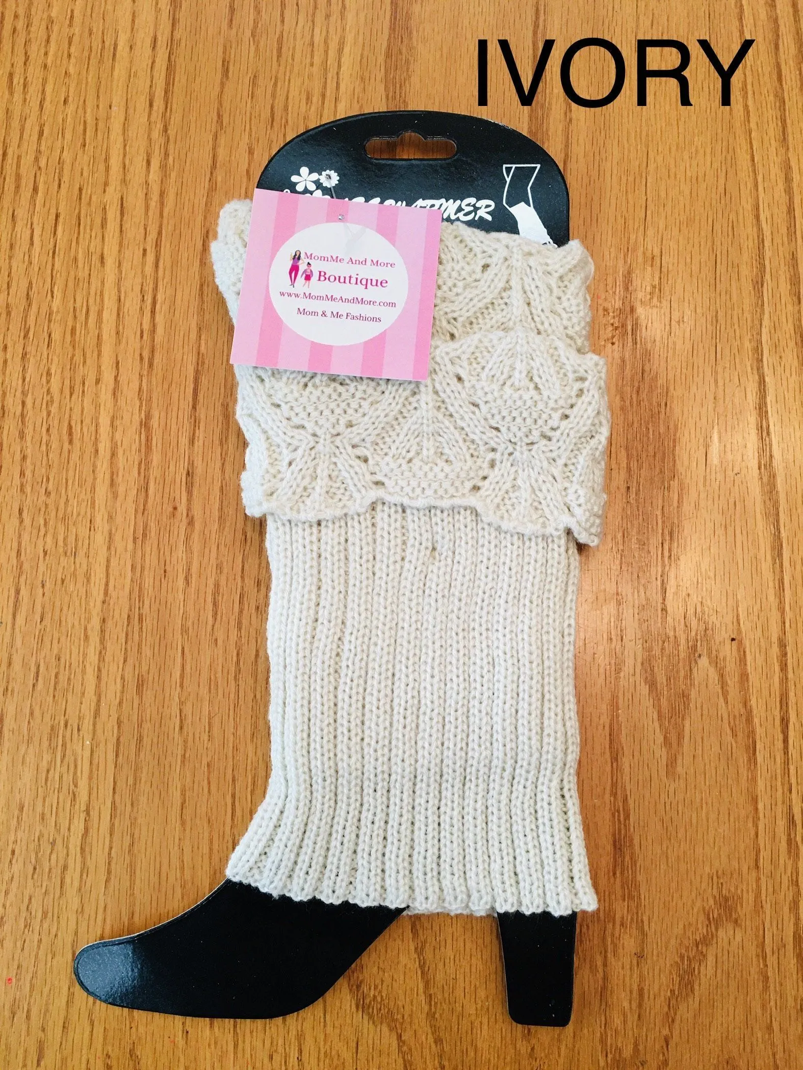 Womens Solid Leg Warmers | Short Sweater Boot Cuff