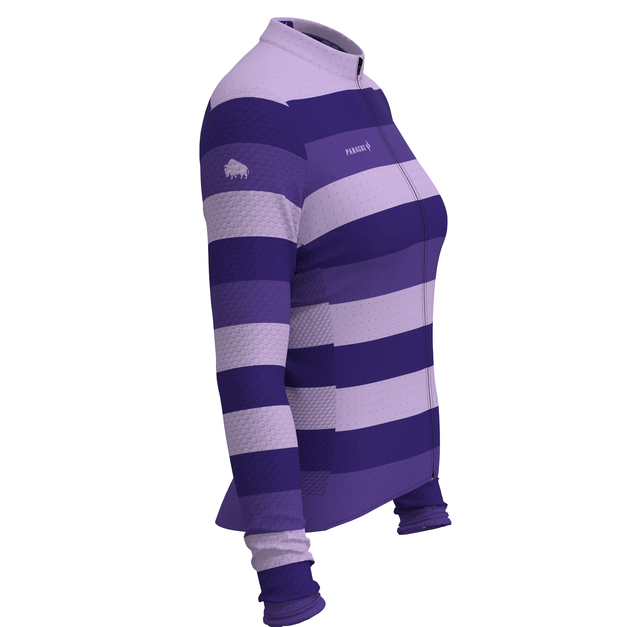 W's Pro AIR  Long Sleeve Jersey - Purple Stripes