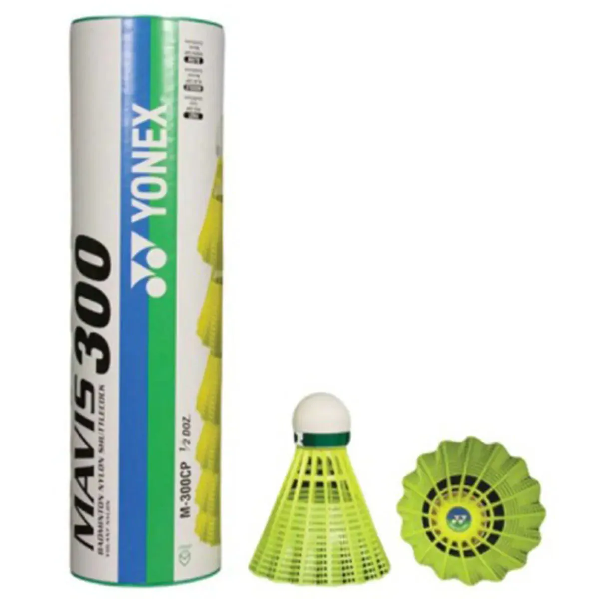 Yonex MAVIS 300 Yellow Slow - Green Cap