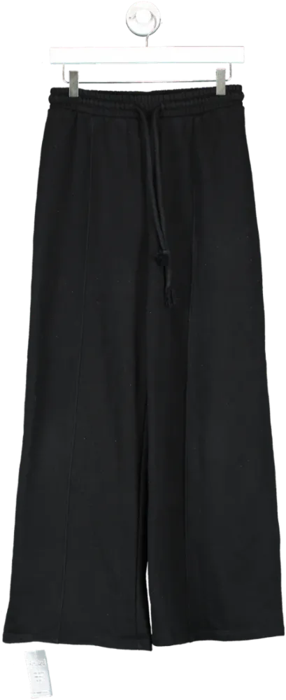 ZARA Black Wide Leg Joggers UK M